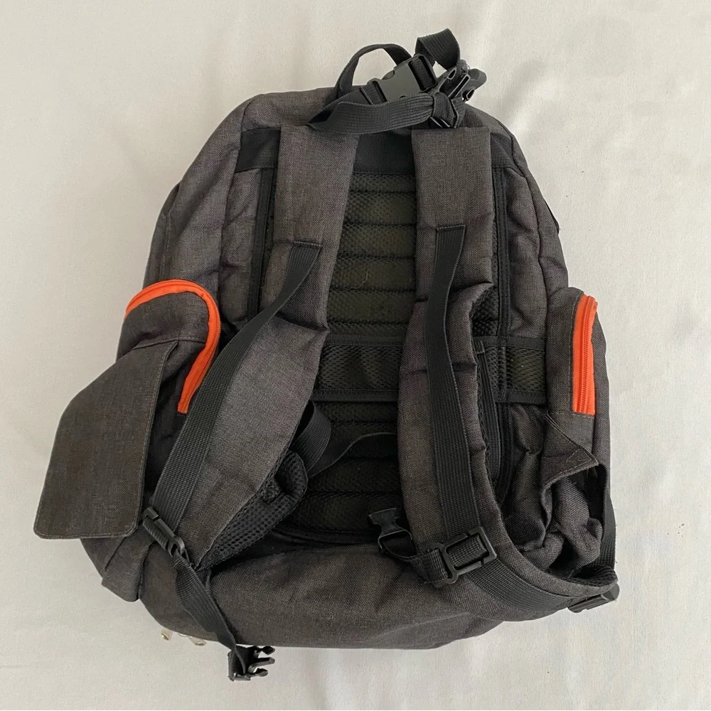 Backpack Baby Diaper Bag Outdoor Multi Use Multi Zipper Pocket Large Size